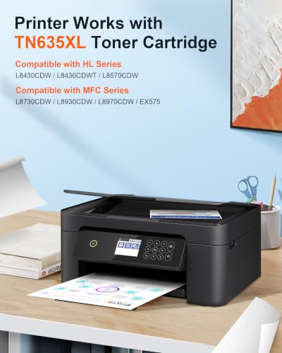 Image of TN635XL TN635 Toner Cartridge for Brother MFC-L8930CDW MFC-L8730CDW 4 Pack