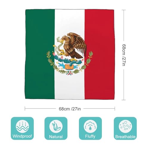 Mexico Flag Color Mexico Flag Color Bandana Womens Silk Scarfs With Double-sided Kerchiefs Different Patterns Headscarf Casual Square Scarf2