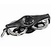MEINL Percussion Key Ring Tambourine (KRT-BK) – ABS Kunststoff schwarz/vernickelter Stahl