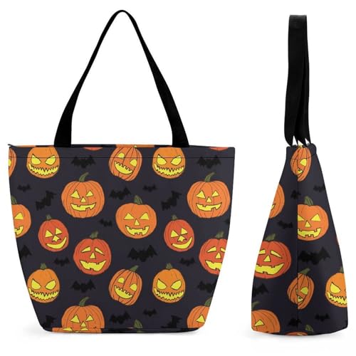 Sac à main citrouille d'Halloween d'une finition soignée pour un porté épaule élégant