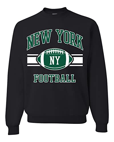Wild Bobby City of New York NYJ American Football Fantasy Fan Sports Unisex Crewneck Graphic Sweatshirt, Black, 4X-Large