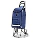 JHYFT Carrello della Spesa Carrello della Spesa Portatile Carrello Pieghevole Sali Le Scale Tessuto Oxford Impermeabile Carrello portabagagli per Anziani Portatile Usato per i Viaggi Shopping Camp