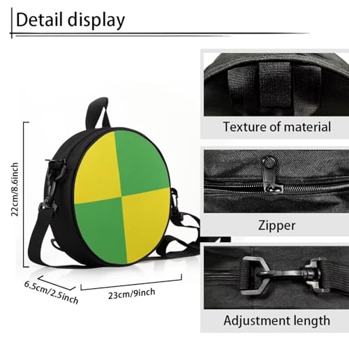 Image of Women Novelty Round Clock Shape Zippered Clock Purses for Women Tote Handbag Shoulder Bag, Gift for Mom Girlfriend