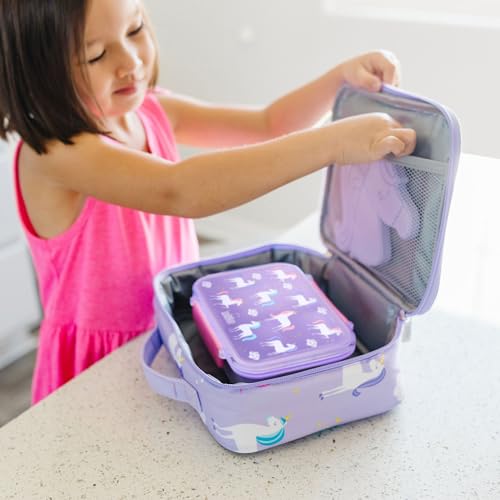 Image of Wildkin Reusable Food Container for Kids - Airtight, Leak Resistant, Dishwasher Safe - Unicorn