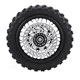Yctze 10-Zoll-Heckrandbaugruppe 2,5-10 Reifen 12mm Achse 190 Mm Bremsrotor 420 41 T Festplatte mit Metallkautschukkonstruktion für 50 Ml-110ml Dirt Pit Bike