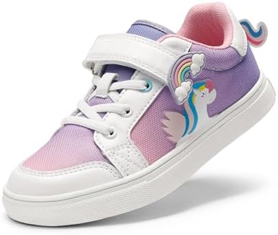 DREAM PAIRS Girls Shoes Toddler Sneakers Rainbow Storybook Casual...