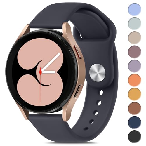 Meliya Bands for Samsung Galaxy Watch 7/6/5/4/FE Band 40mm 44mm, Galaxy Watch 6/4 Classic Bands 43mm 47mm 42mm 46mm, 20mm Soft Silicone Sport Replacement Strap for Galaxy Watch 7 6 5 4 Band Women Men