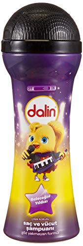 Dalin Future Star Champú para Cabello y Cuerpo con Aroma a Fresa, 300ml, Color Violeta