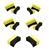 EINEY タイヤワックススポンジ タイヤワックス用 洗車用 洗車スポンジ コーティング剤 塗布用 アーチ型 車 バイク ワックス コーティング 洗車 スポンジ １０個セット