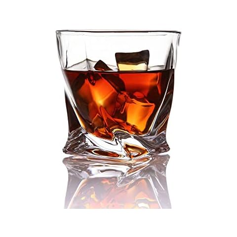EnB Cognac Gläser 2 er Set mit Holzbox, Whiskey Gläser, Cocktail Gläser, Dessert Gläser, Kristall Gläser, spülmaschinenfest Cover