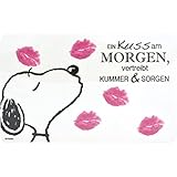 SCHÖNER START IN DEN TAG: Das Brett erinnert Sie jeden Morgen daran, den Tag mit einem Lächeln zu beginnen. Mit diesem Brotbrett kommt an jedem Frühstückstisch sofort gute Laune auf.