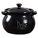Cacerola de cerámica con Tapa Olla Saludable Olla para estofado - Hogar Gres Resistente a Altas temperaturas Cocinar ollas para Sopa Sartén Sartén de Arcilla, 10L