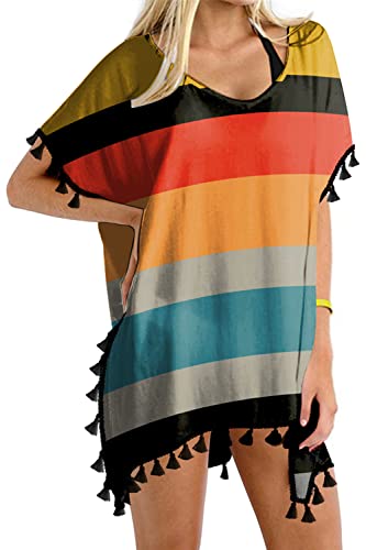Image of Yincro Women's Chiffon Swimsuit Beach Bathing Suit Cover Ups for Swimwear