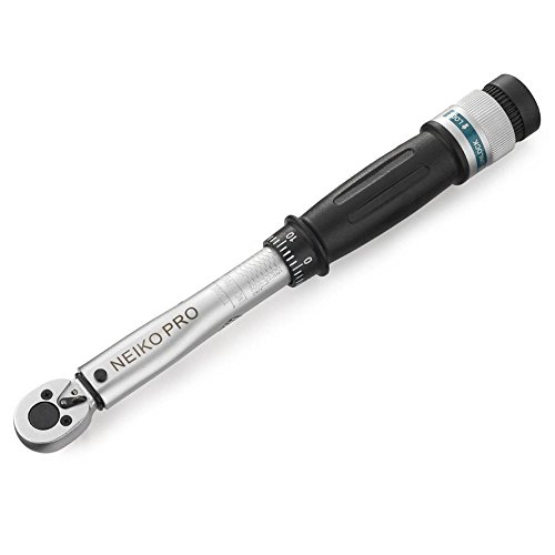 NEIKO PRO 03706B 1/4" Drive Adjustable Click Torque Wrench  Chrome Vanadium Steel 