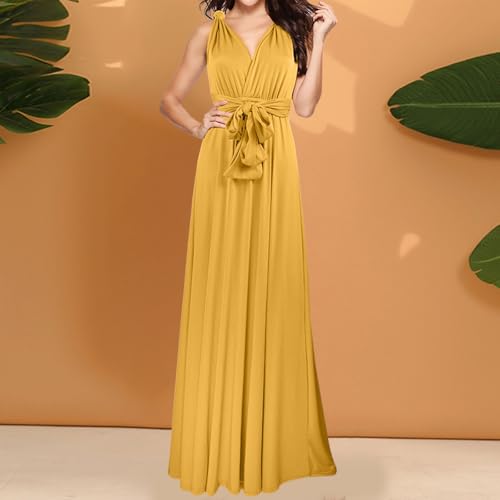 Robe portefeuille convertible longue Ajustable en plusieurs styles
