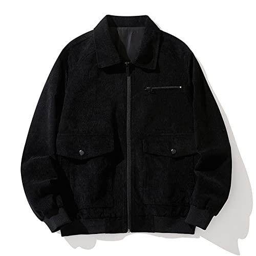 Bomber velours côtelé homme champagne veste ajustée vintage 4XL