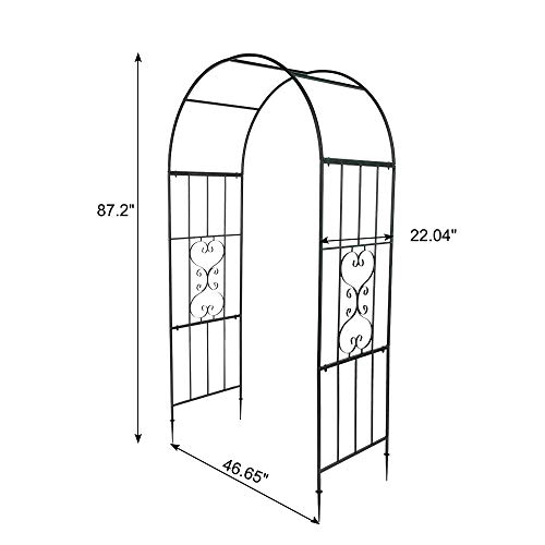 Vingli Garden Arbor, Arch Walkway For Wedding Ceremony Party, Christmas Garden Decorations Steel Garden Trellis For Plant Climbing, Pergola For Garden, Backyard, Lawn, Bench (Dome) #TOP5