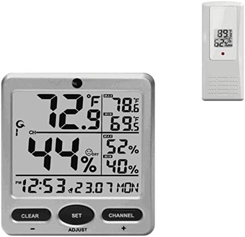 Ambient Weather WS-08 Wireless Indoor/Outdoor 8-Channel Thermo-Hygrometer with Daily Min/Max Display
