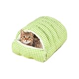 Dreuhuing Katzenbett für den Innenbereich, maschinenwaschbar, Tiermöbel, Katzenhöhle, Haustierbett für kleine, mittelgroße und große Rassen, Wohnzimmer, Innenhof, Balkon, Hinterhof, Spielen, Ausruhen