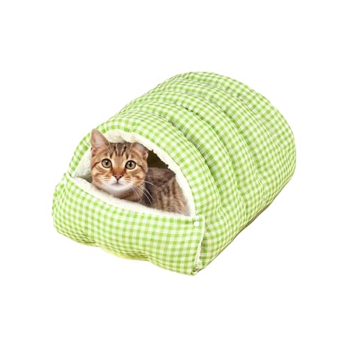 Dreuhuing Katzenbett für den Innenbereich, maschinenwaschbar, Tiermöbel, Katzenhöhle, Haustierbett für kleine, mittelgroße und große Rassen, Wohnzimmer, Innenhof, Balkon, Hinterhof, Spielen, Ausruhen