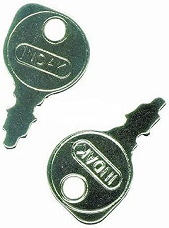 (Part New) 109-4736 (2 Pack) Compatible with Exmark Zero Turn Mower Ignition Switch Key Fits Lazer Z Models + Suitable for Other Models
