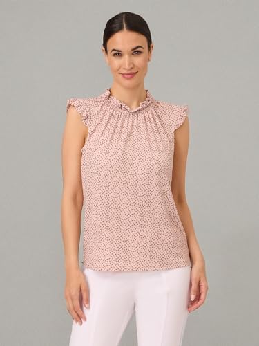 Image of Adrianna Papell Women's Ruffle Mock Neck Tank