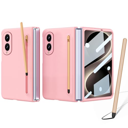 Coque Samsung Galaxy Z Fold 8 rose avec fente stylet et béquille