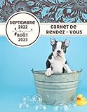 Carnet de Rendez-Vous Septembre 2022 - Août 2023: Agenda professionnel pour l'année Scolaire SALON DE TOILETTAGE / grand format 100% COULEUR / Du ... de 7h00 à 21h00 / fournisseurs Budget mensuel