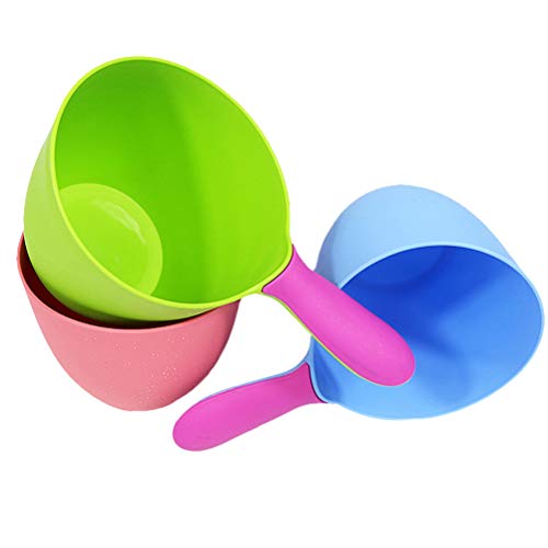 TOPBATHY 3pcs Baby Shampoo Rinse Cup Shower Water Cup Bath Waterfall Rinser Shower