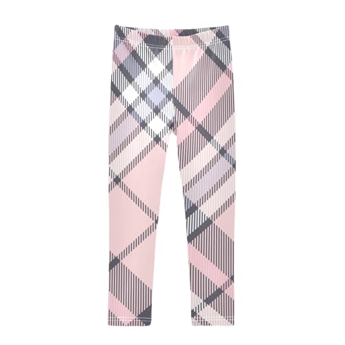 Buffalo Plaid Check Tartan Scotland Pink Girls Shorts Cotton Cartwheel Shorts Lounge Pants for Beach