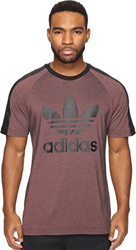 adidas Originals Men's Tops Berlin French Terry Short Sleeve Tee, Black, Large