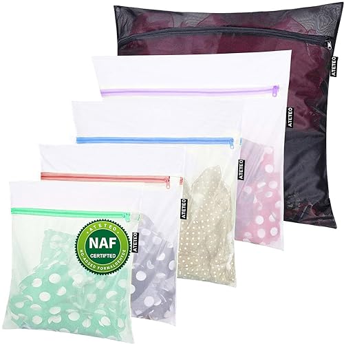 Mesh Laundry Bags, 5 Pack Washing Machine Wash Bags, 1 Extra Large, 2 Large & 2 Medium Bags Laundry,Blouse, Hosiery, Stocking, Underwear, Bra Lingerie, Travel Laundry Bag