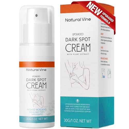 Natural Vine Dark Spot Corrector: Dark Spot Remover for Face Body in 4-8 Weeks - Instant Concealing & Age Brown Sun Faded Spot Remover Melasma Freckles Correcting with Niacinamide for Women & Men 30g