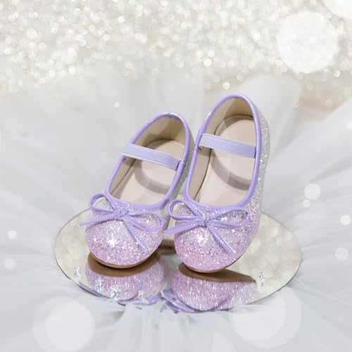 ESTINE Girls Dress Ballet Princess Flats Fashion Pearl Chain Sparkling for Toddler Little Kid Girl4