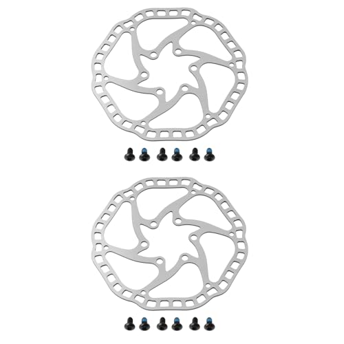 ECSiNG 140mm Steel Disc Brake Rotors for Road Gravel Mountain Bikes with 6 Bolt
