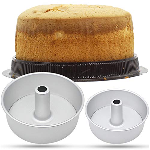Baoblaze Conjunto de 3 Peças de Bolo de Alimentos de Anjo Alumínio Antiaderente Redondo Bolo de Chif