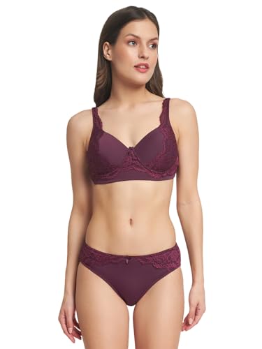 Image of Full Coverage Comfortable Wireless Padded Bra and Hot Panty Set for Women's and Girls