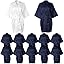 White, Navy Blue