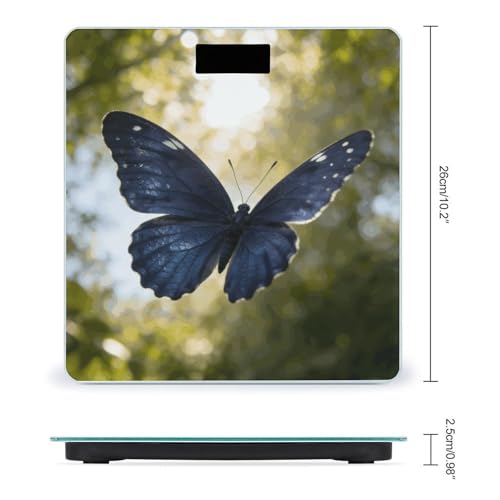 Báscula Digital de Baño Azul con Pantalla LCD miniatura 2
