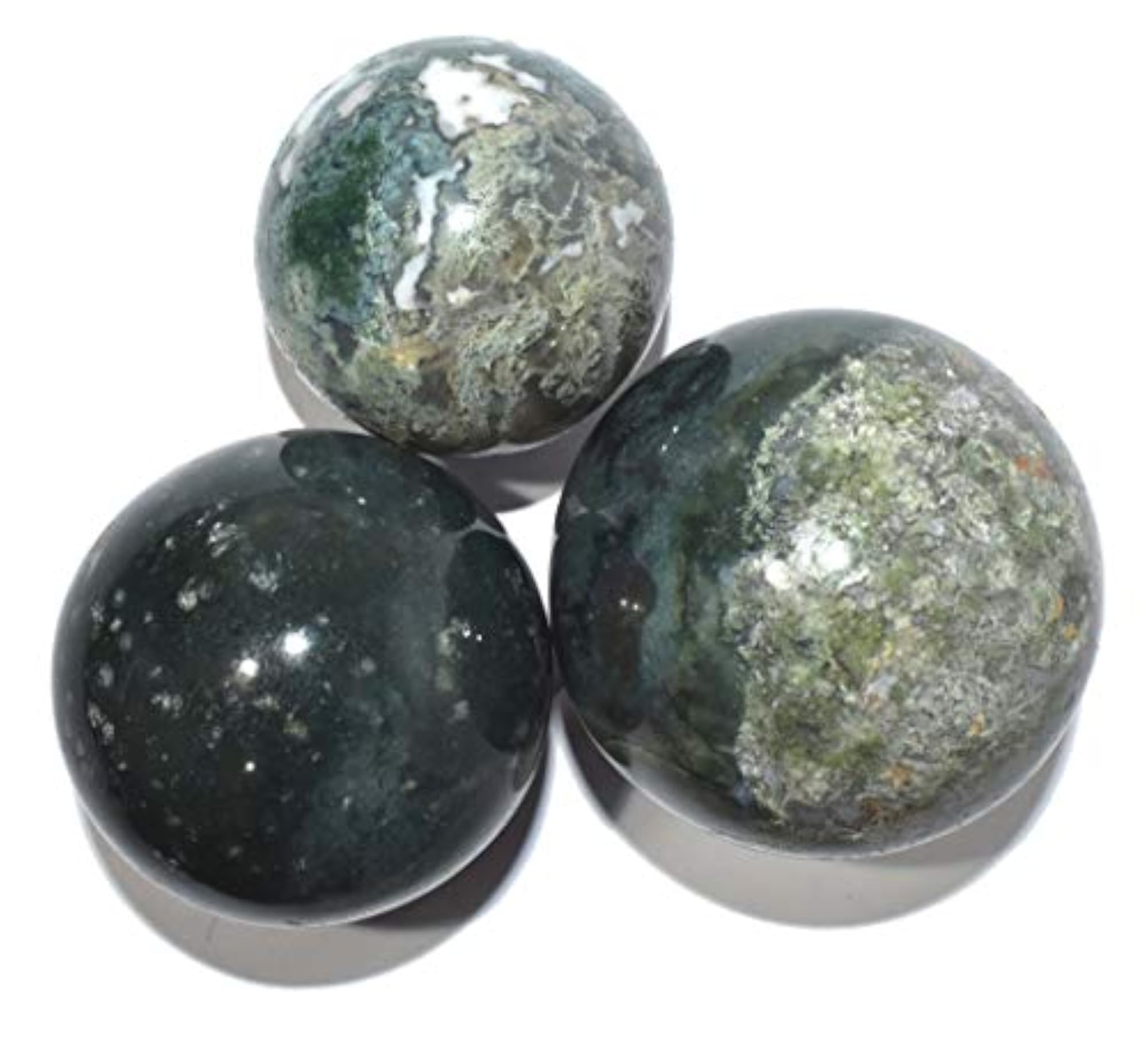 Tree Agate Chakra Balancing Sphere, Natural Healing Stone