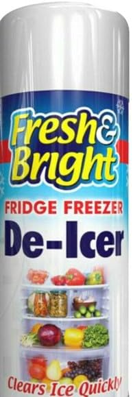 1 x Fridge De-Icer Spray 200ml Fast Acting Melts Ice and Frost Quickly Fridge Cleaner Genuine Fresh & Bright