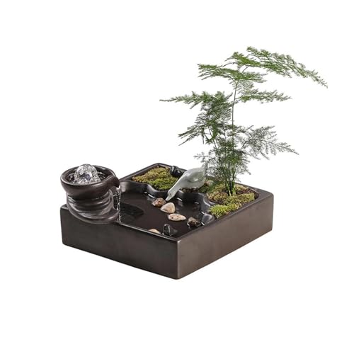 Bordsvattenfontän Inomhusfontän Keramik Bordfontän Avslappningsvattenfunktion for hemmakontor Inomhusfontän