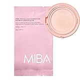MIBA Ion Calcium Foundation Double Cushion Glow 25 g / 0.88 oz Big Cushion SEASON 3. Long Lasting Cover Effect. Moisture glow. Skin tightening relief. Smooth adhesion. (#23 Rosy Beige Refill)