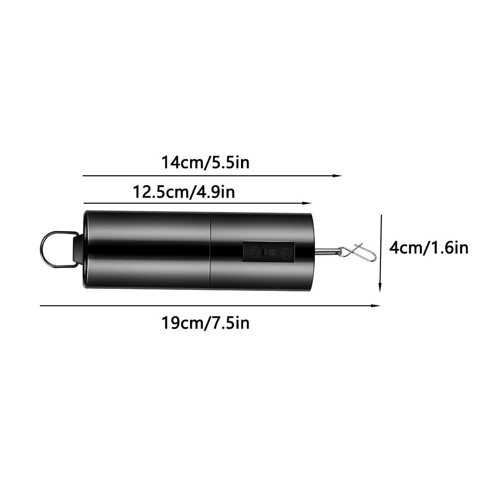 Lot de 4 carillons éoliens rotatifs noirs - Décoration de cour - Moteur à suspendre - Multifonction - Pour suspendre la cour - Éoliennes noires d'extérieur