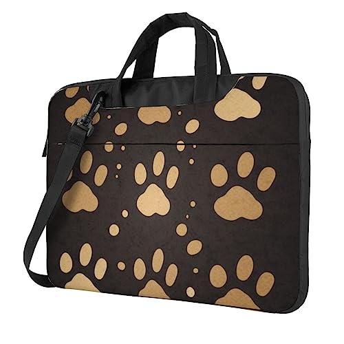 Sac ordinateur portable imperméable protégeant de la pluie motif pattes de chien