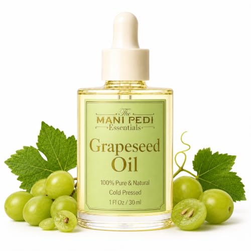 Image of TMPE Cold Pressed Grapeseed Oil for Hair & Skin - Lightweight Grape Seed Oil for Oily Scalp, Acne-Prone Skin & Body Massage - 30ml
