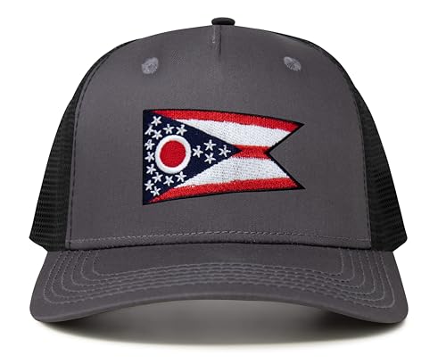 Image of International Tie State Hat for Men and Women, Adjustable Snapback Trucker Baseball Cap with Embroidered Patch