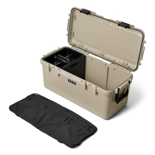 Image of YETI LoadOut 60 GoBox Divided Waterproof Cargo Case, Dry Box, Camera Case, Fishing Tackle Box, Tan