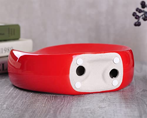 Whjy Creative Apple Modern Style Home Furnishings, Ceramic Apple Statue, Decorations For Living Room, Bedroom, Wine Cabinet - Red #TOP3