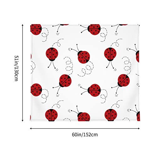 Psvod Art Ladybug Tracks Tapestry:hanging Bedroom Living Room Fabric Home Decoration Wall Hanging:wall Decoration Tapestry 60*51 Inches #TOP6